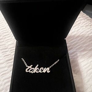 Zales Silver Taken Necklace